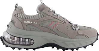 Dsquared2 Low Top Vetersneakers - Heren - Sneakers - Grijs - 40 EU - Leer - Schoenen