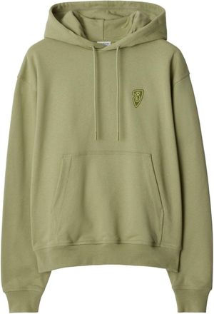Burberry Felpa EKD in cotone con cappuccio - Verde