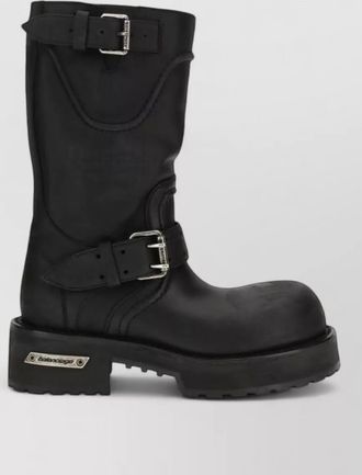 Balenciaga leather lace-up boots