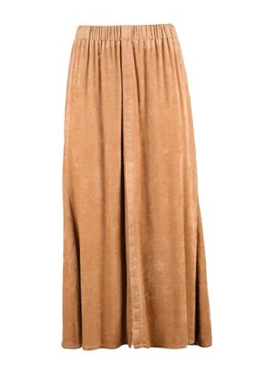 Forte_Forte Long Velvet Skirt - Beige