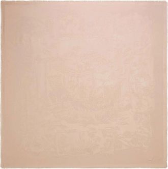 Ferragamo Sl Pergamen Silk Jacquard Shawl