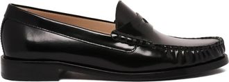 Stuart Weitzman Lottie Loafer - Dames - Loafers - Zwart - 37 EU - Leer - Schoenen