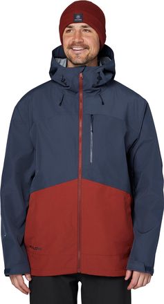 FlyLow Mens Knight Ski & Snowboard Jacket - NightRedwood