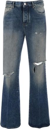 Amiri Jeans, Heren, Blauw, W33, Katoen, Slashed Boot Cut Jean