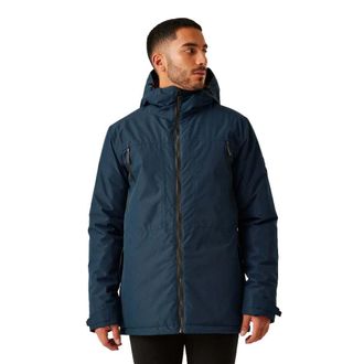 Regatta Mens Larrick II Waterproof Jacket - Navy/Fox - XL