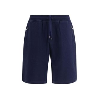 Brunello Cucinelli Blue Cotton Bermuda Mens Shorts