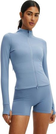 Cotton On Womens Active Ultra Soft Zip Through Jacket in Infinity Blue at Nordstrom, Size X-Large