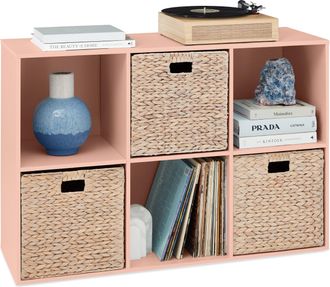 Best Choice Products 6-Cube Bookshelf, 13.5in Display Storage System, Organizer w/ Removable Back Panels