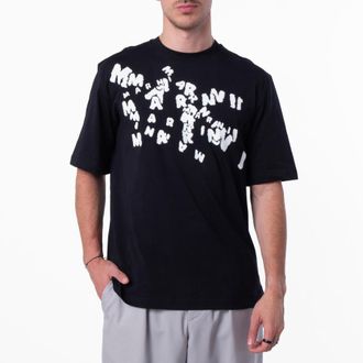 Marni Chaos Graphic Print Cotton T-Shirt, Brand Size 46 ( US Size 36 )