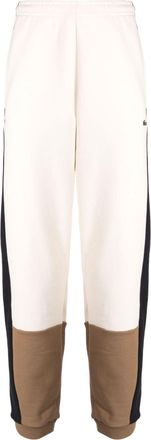 Lacoste logo-embroidered colour-block track pants - men - Cotton/Cotton/Polyester/Cotton/Elastane - L - White
