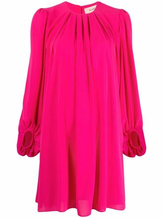 Blanca Vita gathered-detail shift dress - women - Polyester - 40 - Pink