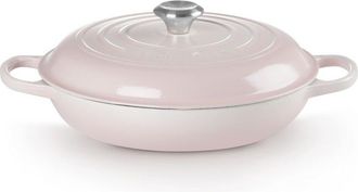 LE CREUSET Cacerola Baja Evolution 28 cm Shell Pink