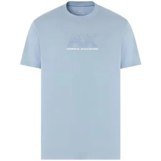 A|X Armani Exchange Hombre, Camisetas, Azul, Talla: L