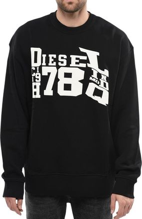 Diesel Black Crew Neck Sweatshirt