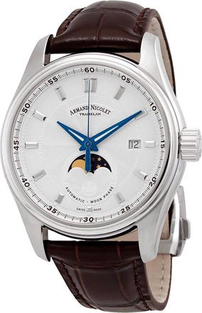 Armand Nicolet MH2 Moonphase Automatic Silver Dial Mens Watch A640L-AG-P840MR2