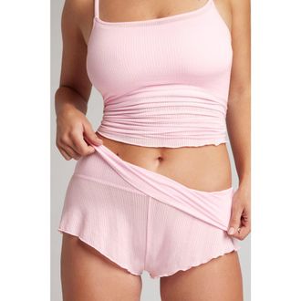 Negative Underwear Whipped Mini Short in Babe at Nordstrom, Size Xx-Large