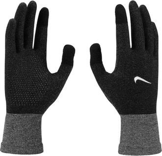 Nike Heren Lichtgewicht Gebreide Hardloophandschoenen (Zwart)