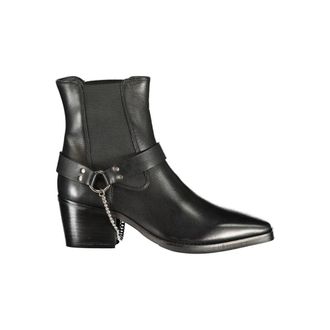 Caf&egrave;noir Black Polyester Ankle Womens Boots