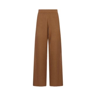 Fabiana Filippi Wide Trousers, female, Brown, Size: M Pantalone