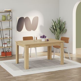 Decortie Tolmen Extendable Dining Table 140cm 4 Seater in Natural | Size: 2 Pack