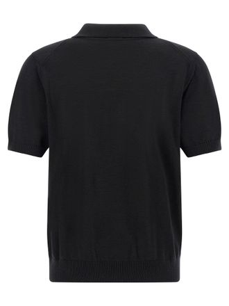 HUGO BOSS Merino Wool Polo - Black