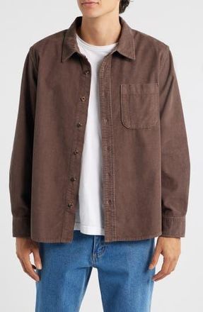 Corridor Cotton Corduroy Button-Up Shirt in Brown at Nordstrom Rack, Size X-Large