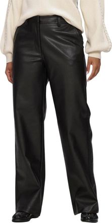 Object Object - Objliva MW Wide Pants Noos - Dames - Broeken - Zwart - Maat: XS Poliester