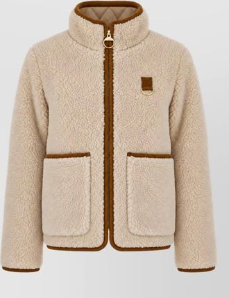 Barbour faux fur high-neck zip jacket