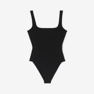 Burberry Check Trim Swimsuit