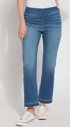 Lyss&eacute; Holding Power Baby Bootcut Premium Denim Jeans In Midwash