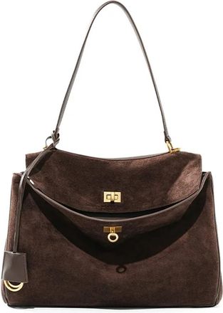 Generic Compatible For Womens Suede genuine leather Bag Shoulder Handbag Large Capacity Single Tote(Dark coffee)