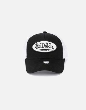 Von Dutch Womens Von Dutch Trucker Boston Cotton Black/White Cap