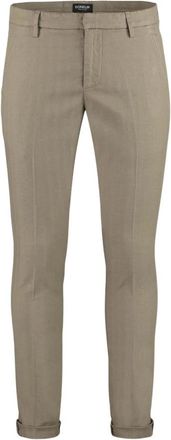 Dondup Tailored Fit Katoenen Blend Broek - Heren - Chinos - Beige - W36 - Katoen - Broeken