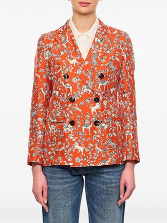 Alberto Biani Blazer con stampa - Arancione