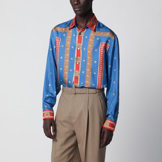 Versace Regular printed silk twill shirt