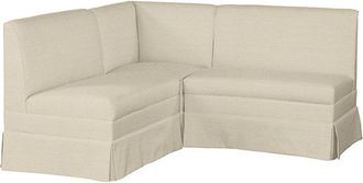 Ballard Designs Coventry Sectional Corner Bench & Two 36 Benches - Bennett Lichen Crypton Home Performance - Ballard Designs