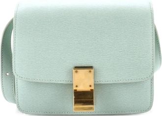 Celine Classic Box Bag Grainy Leather Small crossbody bag - Blauw