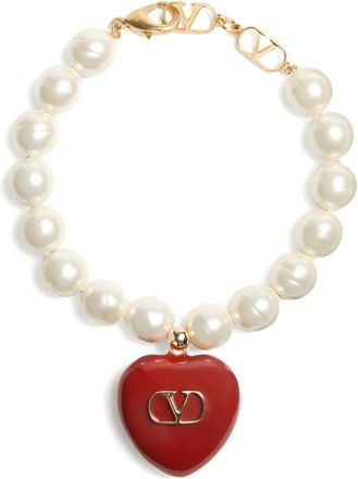 Valentino Garavani Coeur Royal Bracelet - Dames - Armbanden - Rood - S - Accessoires
