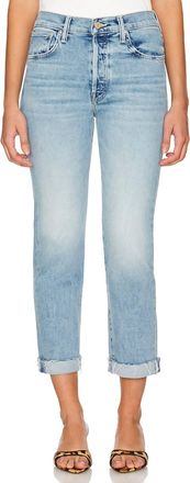 Mother Scrapper Cuff Ankle Fray Jean In Sneak Peak
