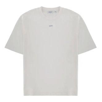Off-white T-Shirts, male, White, Size: XS New Off Stamp Skate S/S Tee