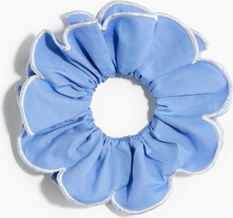 H&M Scrunchie aus Baumwolle mit Wellenkanten - Blue