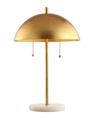 Jonathan Y Designs Jonathan Y Ella 20.7In Dome Metal With Marble Base Led Table Lamp