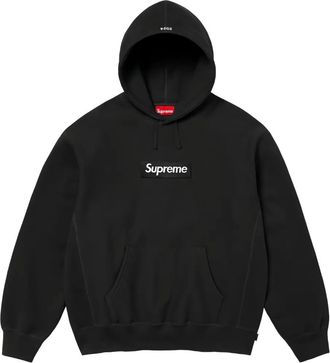 SUPREME Felpa con logo e cappuccio - Nero