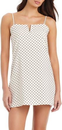 Sanctuary V-Wire A-Line Cover-Up Minidress in White Sand at Nordstrom, Size X-Small