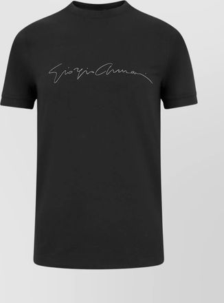 Giorgio Armani crew-neck printed short sleeve t-shirt