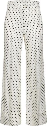 Valentino Supergran Broek - Dames - Wijde Broeken - Wit - M - Broeken