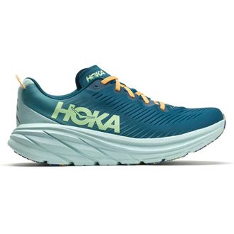 Hoka One One Hoka Rincon 3 Synthetic Textile Mens Low Top Trainers - Deep Lagoon Ocean Mist - Size:UK 10.5