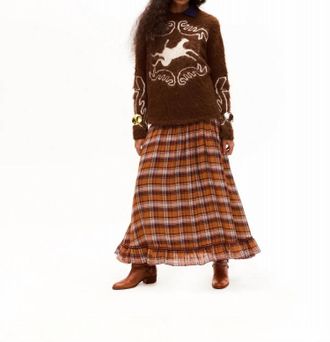 Carolina K Jinete Maxi Skirt In Brown
