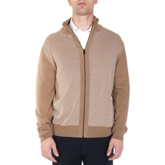 HUGO BOSS Truien & Vesten, Heren, Beige, M, Boss - Breiwerk > Vesten