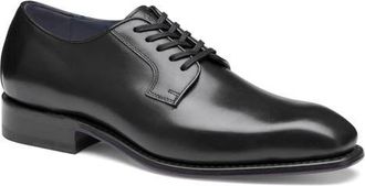 Johnston & Murphy Ashton Plain Toe Derby in Black Full Grain at Nordstrom, Size 10